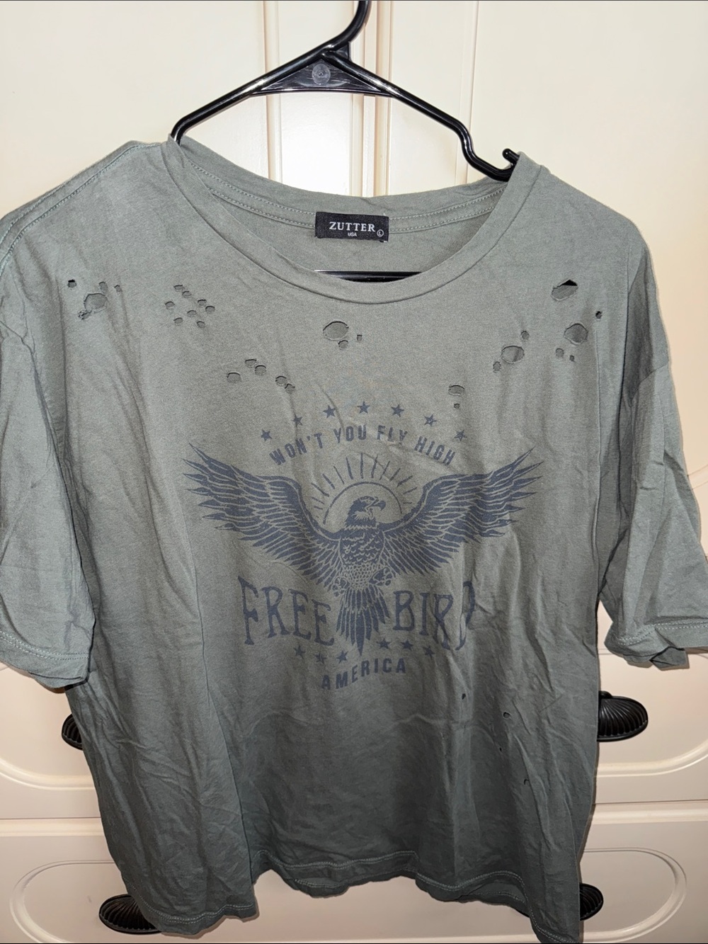 Free Bird America Distressed Tee